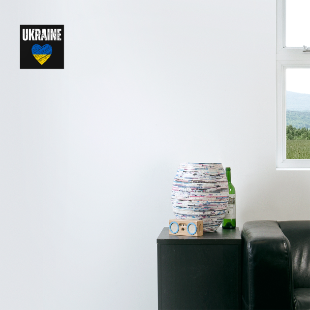 Ukraine flag, Ukraine heart by eka123